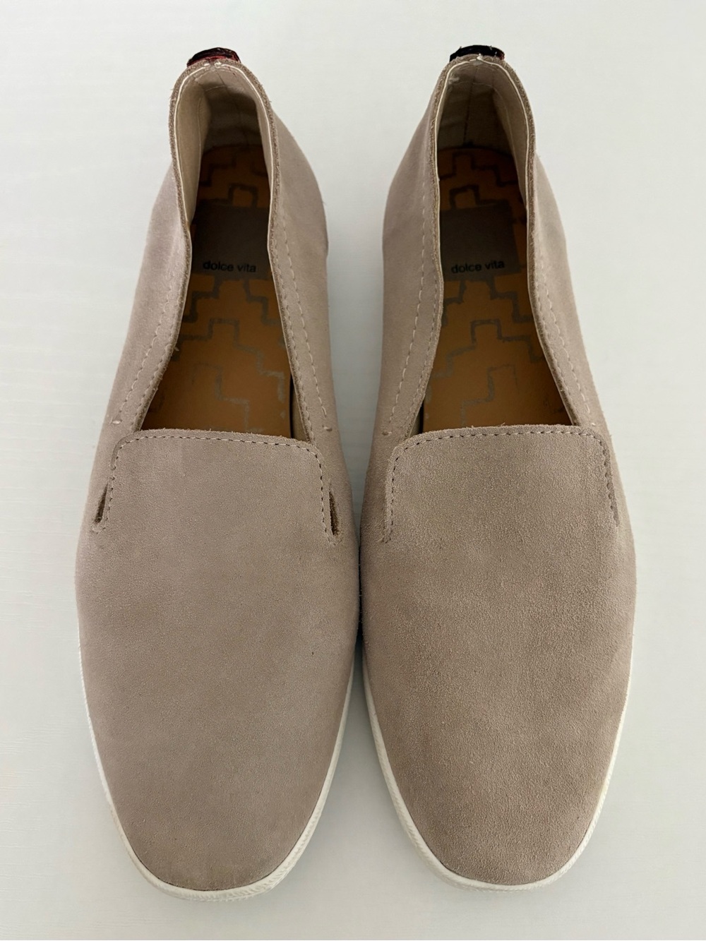 Dolce Vita Andres Suede Slip-On Loafer Sneakers - Taupe - Size 8.5
